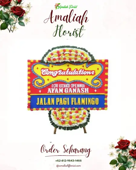 Sewa Papan Bunga Talaga Warna